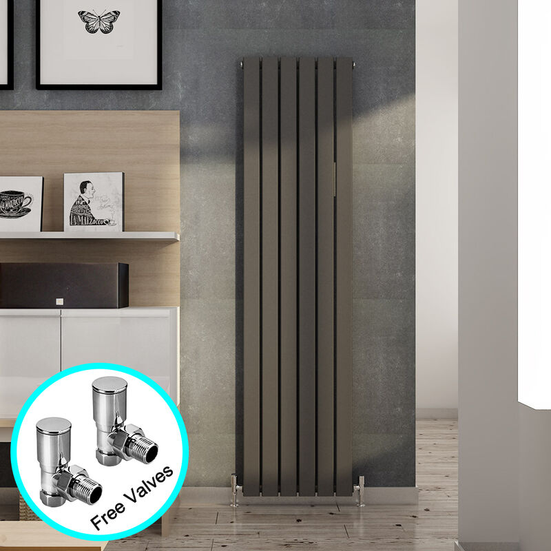 Image of Vertical Designer Radiator Single Flat Panel&hellip;