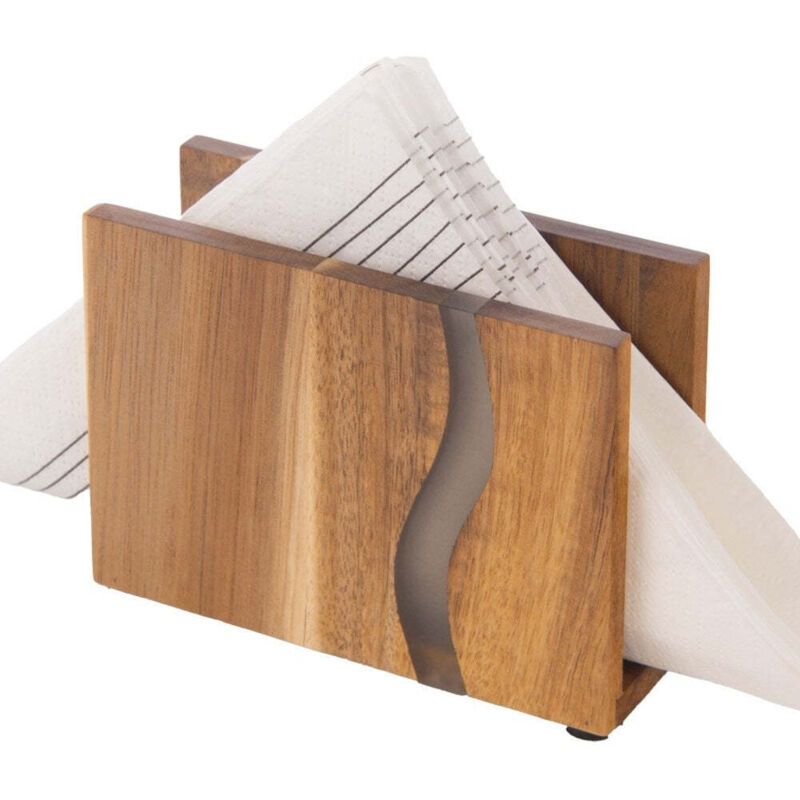 Elegant wooden stand for napkins - keeps order and style