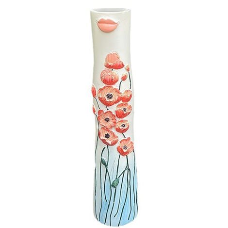 Elegante böhmische Vase mit Figuren zur Dekoration, als Blumentopf, Ständer oder Wohnaccessoire.