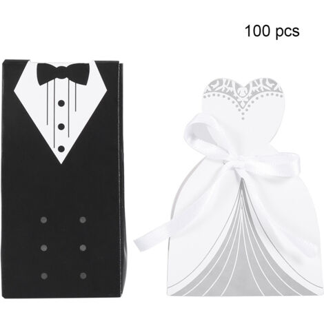 Elegante Bonboniere aus Pappe für Hochzeiten - Romantische Partygeschenkdekoration (Modell 2)