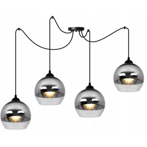 ELEGANTE CHROM-LED-SPINNEN-HÄNGELAMPE