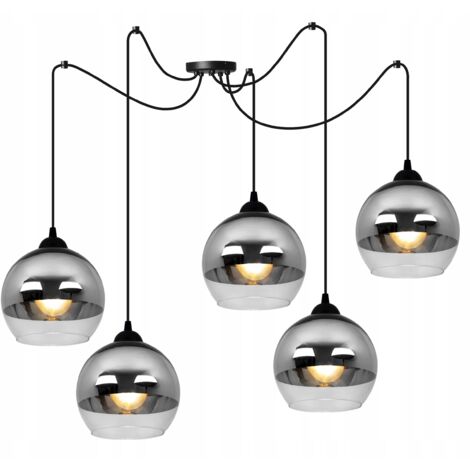 ELEGANTE CHROM-LED-SPINNEN-HÄNGELAMPE