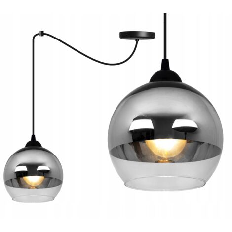 ELEGANTE LAMPADA A SOSPENSIONE A LED CROMATA A FORMA DI RAGNO