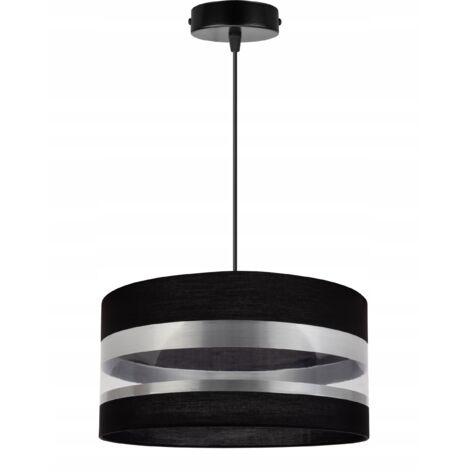ELEGANTE LAMPADA A SOSPENSIONE DA SOFFITTO, CROMATA, PARALUME A LED