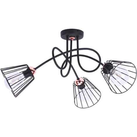 Elegante lampada a sospensione WIRE, rame LOFT