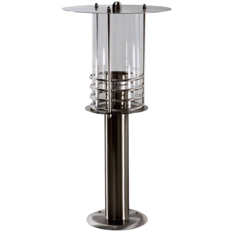 Image of Lindby - Elegante lampada da appoggio Miko in acciaio - acciaio inox, trasparente