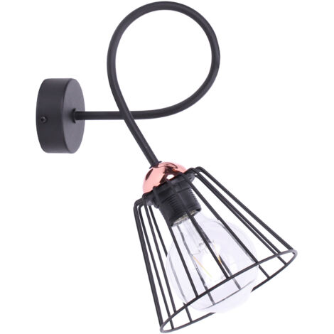 Elegante lampada da parete retrò in rame LOFT