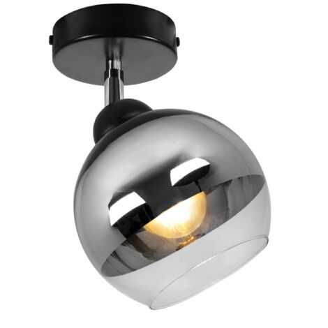ELEGANTE LAMPADA DA SOFFITTO A LED IN VETRO CROMATO