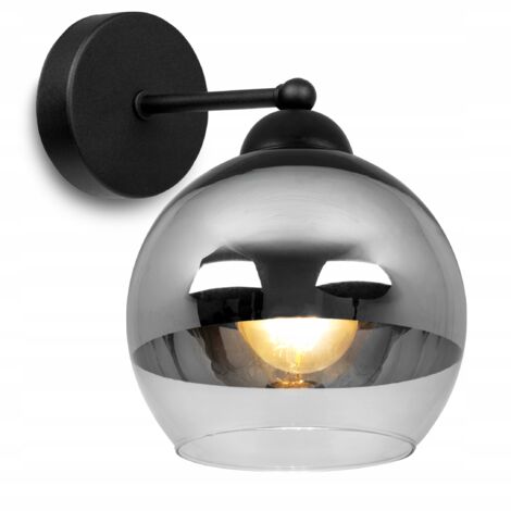 ELEGANTE LÁMPARA DE PARED, CRISTAL, CROMADA, LED