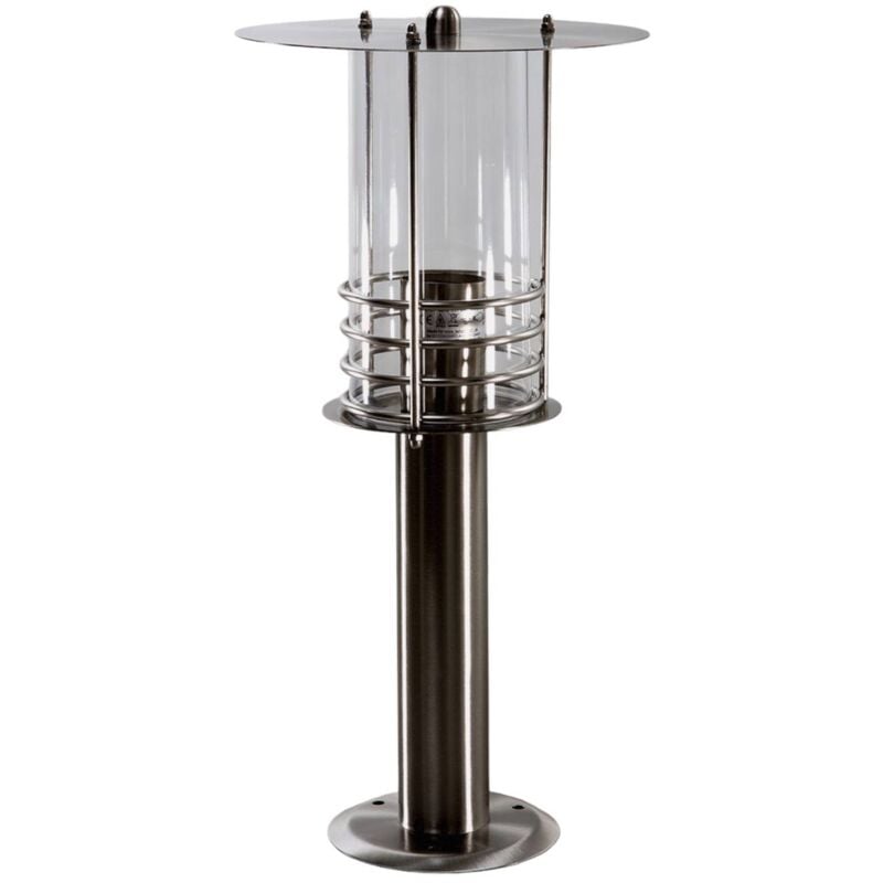 

Elegante lámpara de zócalo de acero inox Miko