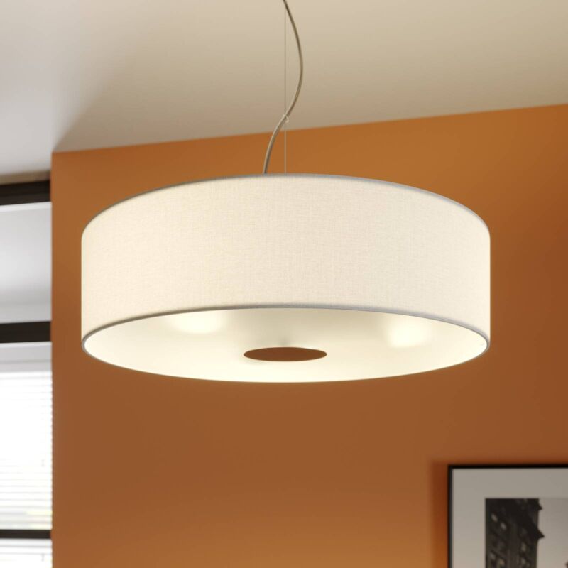 

Lindby - Elegante lámpara suspendida Josia de color blanco