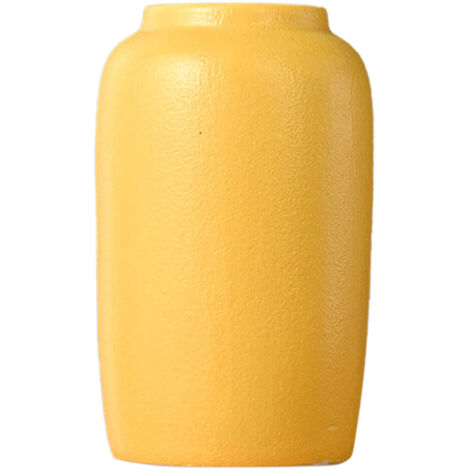 Elegante, minimalistische Keramikvase in 5 Farben (Hellblau, Gelb, Rosa, Dunkelblau) und verschiedenen Größen für die Dekoration von Wohnräumen und als Tischdekoration