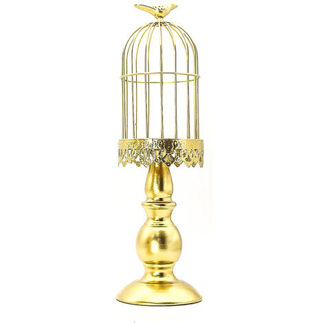 Elegante, multifunktionale Vintage-Tischleuchte aus silberfarbenem Eisen mit 4 Kerzennischen, ideal zur Dekoration von Ess- und Wohnzimmern, ein schickes Geschenk für alle festlichen Anlässe.