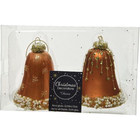 Elegante Pendaglioendino con 2 Campane in Ambra