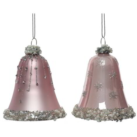 Elegante Pendaglioendino con 2 Campane Rosa