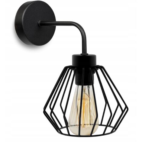 ELEGANTE RETRO WANDLEUCHTE WIRE SCHWARZ LOFT