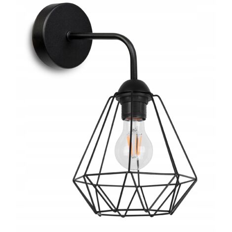 ELEGANTE RETRO WANDLEUCHTE WIRE SCHWARZ LOFT