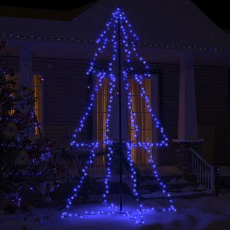 Albero di natale luminoso con 600 microled luce calda decorazione da interno  h 180 cm -180