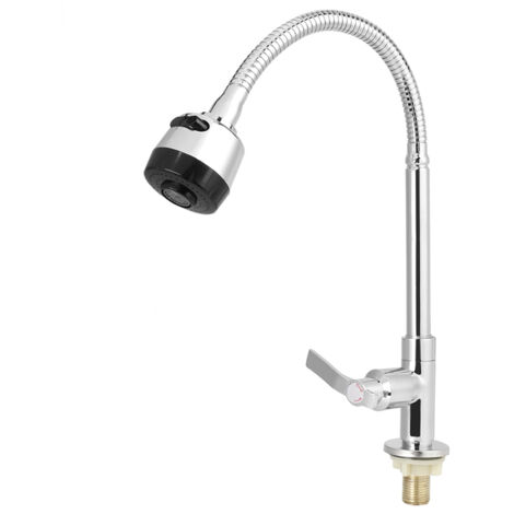 Elegante, universelle, flexible G1/2"-Kaltwasser-Küchenarmatur für Spülbecken