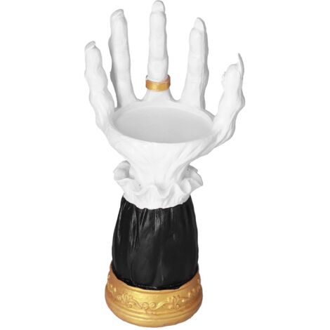 Eleganter, realistischer Kerzenhalter in Hexenhandform für Esstisch und Partys, langlebig
