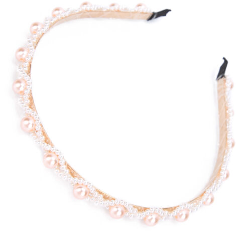 Elegantes Braut-Haarband aus Metall, verziert mit Perlen, ein abendliches Haaraccessoire für Damen