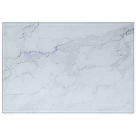 Elegantes Glas-Schneidebrett - Stilvoll und Hygienisch für Ihre Küche Marmor Optik 20 x 30 cm