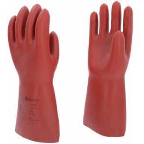 Elektriker-Schutzhandschuh mit mechanischem Schutz, Größe 11, Klasse 00, rot