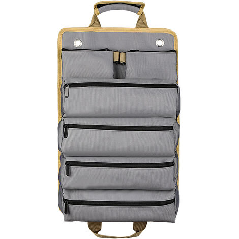 Elektriker-Set, Rollentyp, Elektrikertasche, Aufbewahrungstasche, Hängetasche, im Auto montiertes Hardware-Set, Grau