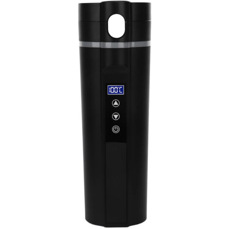 Elektrisch beheizbarer 450-ml-Reisebecher, intelligente Temperaturregelung, geringer Stromverbrauch, ideal für Camping und Reisen.