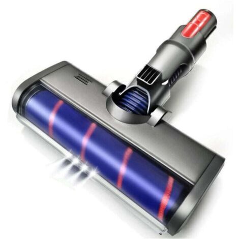 Elektrisch betriebene, turbomotorisierte Rotationsbürste, kompatibel mit V7, V8, V10 und V11, weiche Walze für Parkett- und Fliesenböden und automatische LED-Beleuchtung