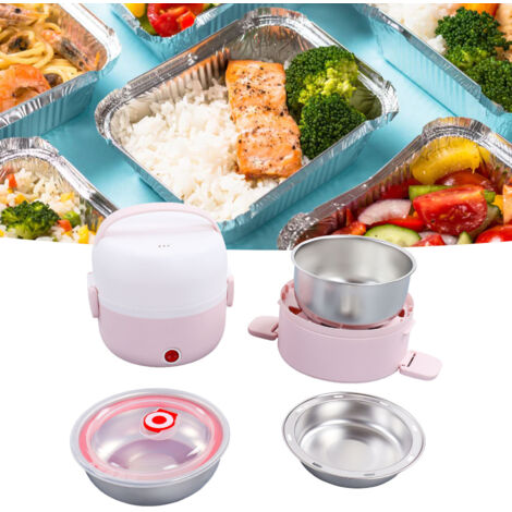 Elektrische 3-stöckige 250-W-Lunchbox mit Warmhalte- und Aufbewahrungsfächern für Bento-Boxen