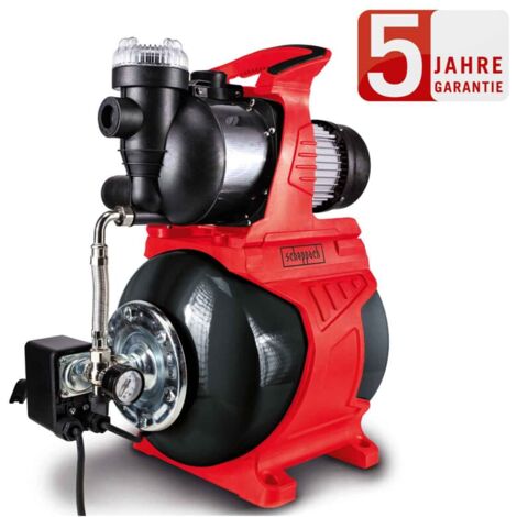 Elektrische Gartenpumpe 1000 W 4300 l/h 19 l Tank Scheppach hww1000