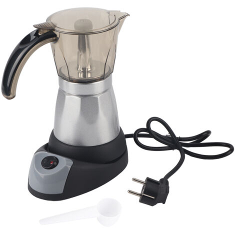Elektrische italienische Kaffeemaschine mit großem Fassungsvermögen (150 ml) für Espresso auf dem Herd