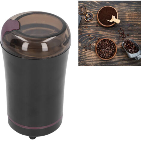 Elektrische Kaffeemühle: 150 W, tragbar, mit Mahlwerk aus Edelstahl 304 und Sicherheitsverriegelung zum Mahlen von Kaffee und Samen