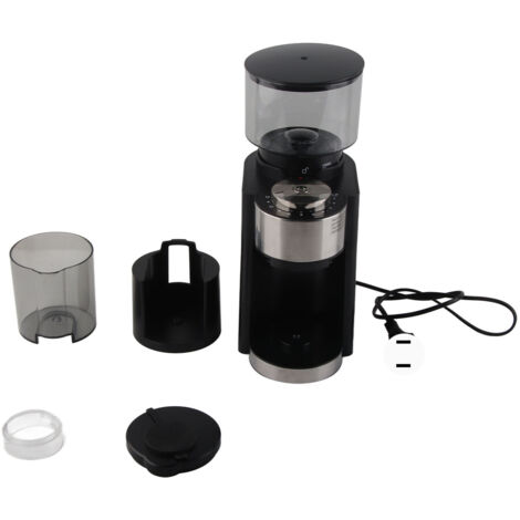 Elektrische Kaffeemühle mit 250 g XL-Fassungsvermögen und verstellbaren Edelstahlmahlwerken – 110-V-US-Netzteil