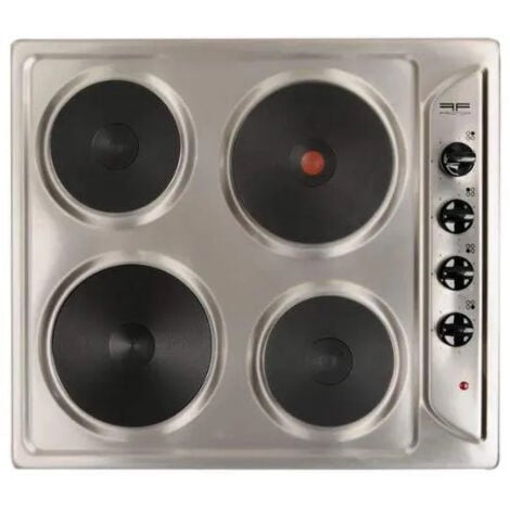 FRIONOR Elektrische Kochplatte, 4 Kochstellen, Edelstahl, 580x510 mm