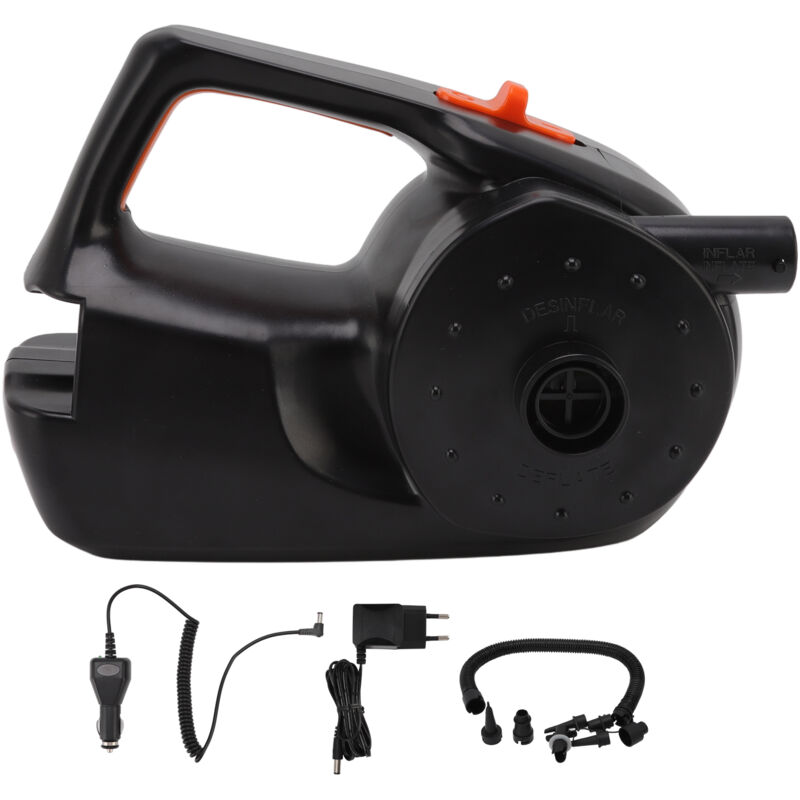 Image of Elektrische Luftpumpe 80W mit 12V-Autoladegerät (EU-Stecker 100-240V) für Schlauchboote