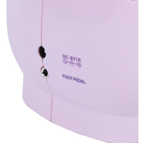 Elektrische Mini-Multifunktionsnähmaschine, 2 Geschwindigkeiten, 2 Fäden, Haushaltsgerät, 100–240 V, rosa mit US-Stecker