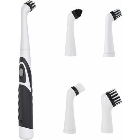 Elektrische Reinigungsbürste, oszillierendes Reinigungswerkzeug, kabelloser Super Sonic Power Scrubber mit 4 Köpfen für Badezimmer, Badewanne, Wandfliesen und Küche