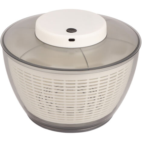 Elektrische Salatschleuder 500 U/min, Gemüse- und Obstwasch- und -trockner 4500 ml, Küchenabtropfgestell 25 x 25 x 15 cm