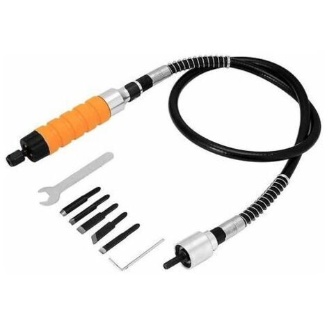 Elektrische Schleifmaschine, elektrische Graviermaschine – flexible Welle verbunden mit elektrischem Meißel, elektrische Bohrmaschine