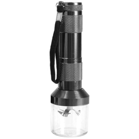 Elektrische Taschenlampen-Pfeffermühle – Automatischer Gewürzzerkleinerer für Pfeffer, Salz und Körner, wiederaufladbar und stylisch