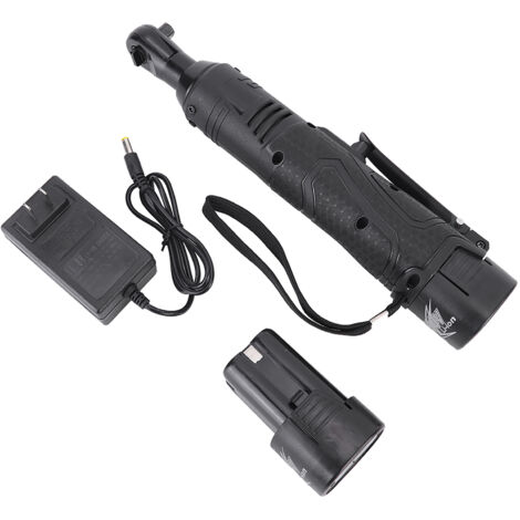 Elektrischer 18-V-Ratschenschlüssel mit Lithium-Akku, 90°-Winkel, 110-V-US-Ladegerät, 3/8 Zoll