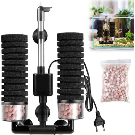 Elektrischer Aquarienfilter, Doppelschwamm, geräuscharmer Filterball für biologische und mechanische Filterung - SONSTIGES