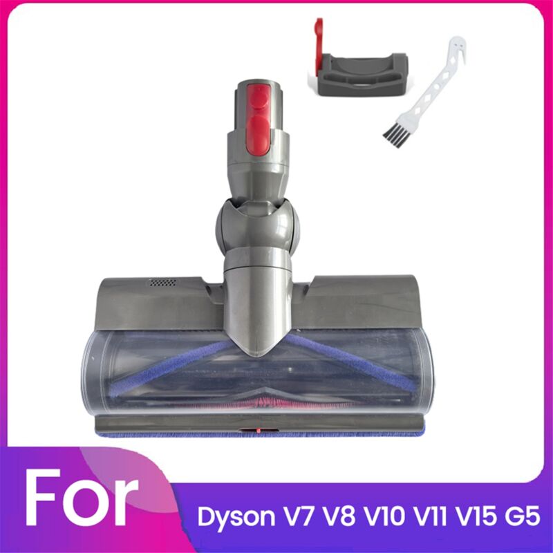 Image of Elektrischer Bodenbürstenkopf-Staubsaugeraufsatz mit LED-Staublichtern