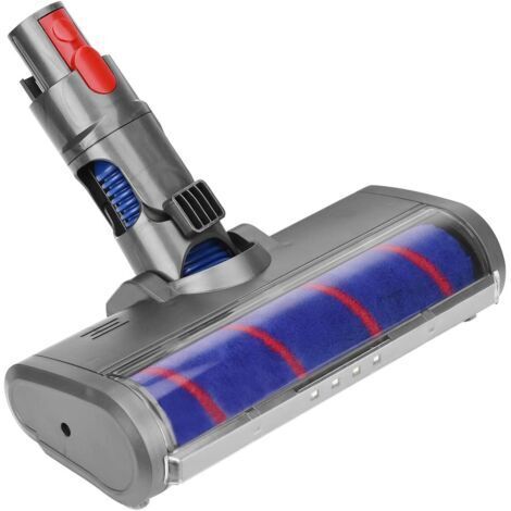 Elektrischer Bürstenkopf mit weichem Rad für Dyson V11 V10 V8 V7 Staubsauger, Ersatzbürstenaufsatz für Parkett/Hartböden/Teppiche/Reinigung dunkler Ecken