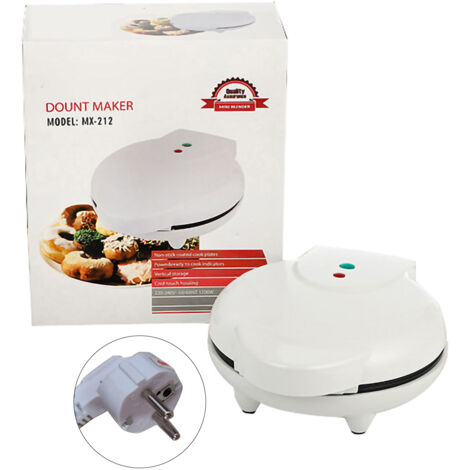 Elektrischer Donut-Maker - Multifunktionale Mini-Donut-Maschine, doppelseitige Antihaftplatte (EU-Stecker 220 V)