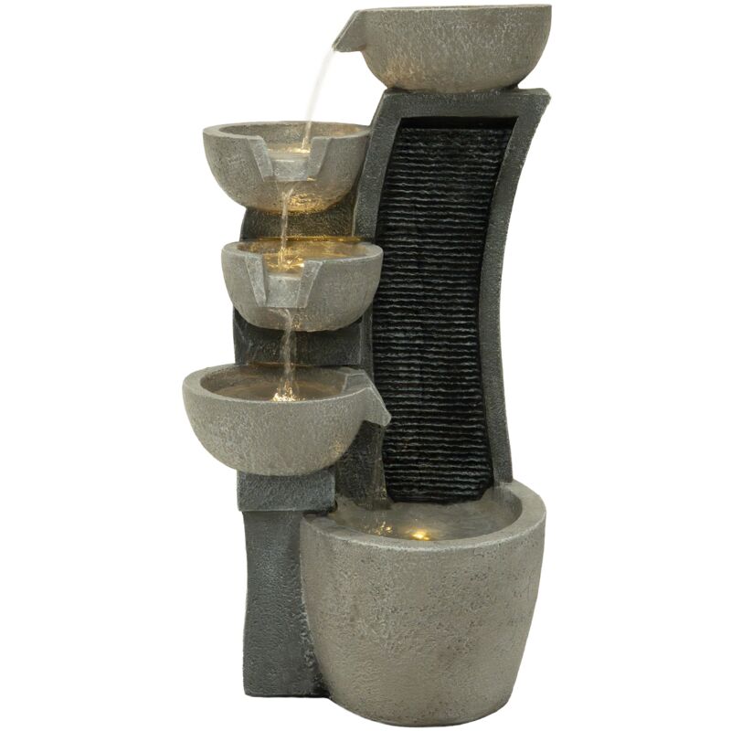Monster Shop Elektrischer Gartenbrunnen Mit Led – Sleek Streams Wasserspiel Für Außenbereich