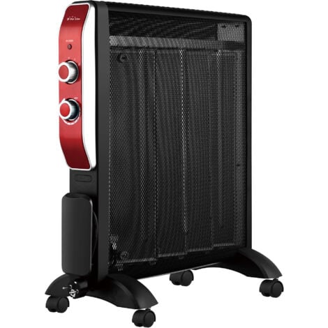 PURLINE Elektrischer Glimmerheizkörper mit Thermostat