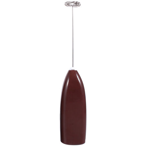 Elektrischer Handmixer für Eier, Milch und Getränke, Aufschäumer und innovativer Schneebesen, braun